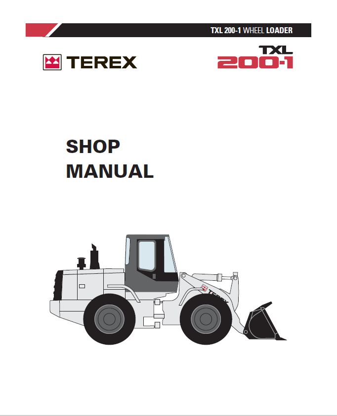 Terex TXL 200-1 Wheel Loader Shop Manual PDF